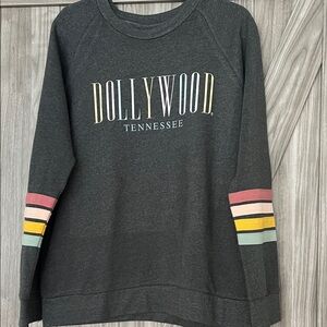MV Sport Gray Sweatshirt with Multicolor Stripes